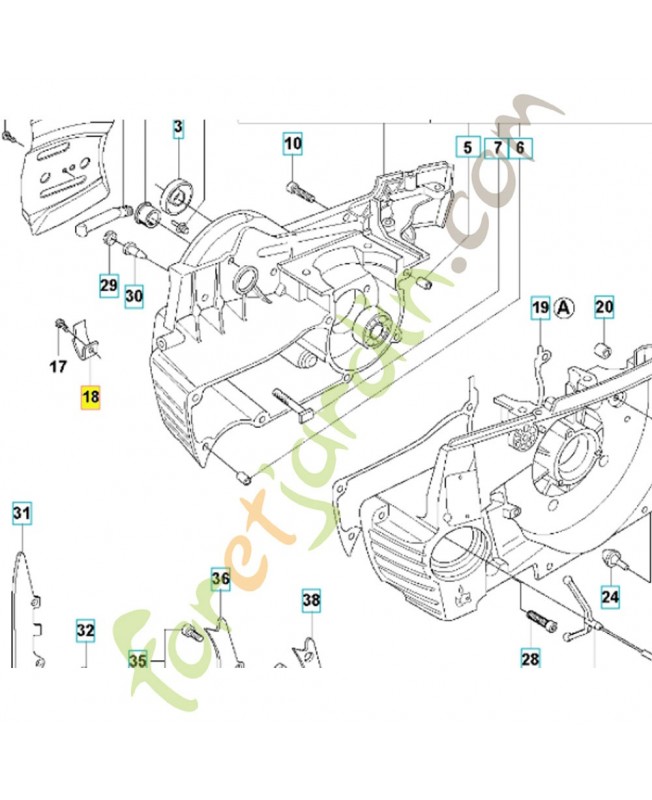 Arret de chaine 501686801 husqvarna