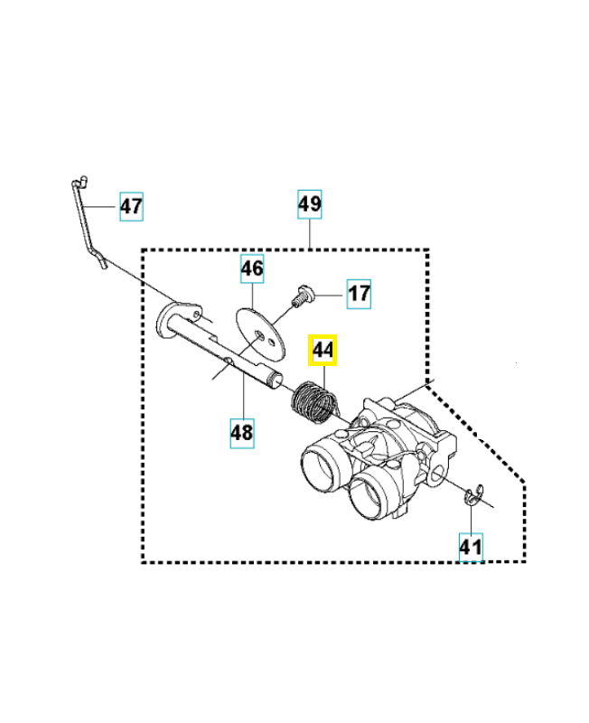 Ressort 522518601. Pièce de rechange Husqvarna Ressort 522518601. Pièce de rechange Husqvarna