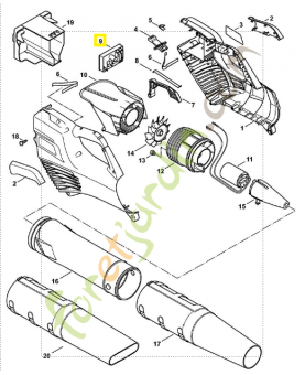 Module électronique 4523-430-1400. Pièce détachée Stihl / Vicking