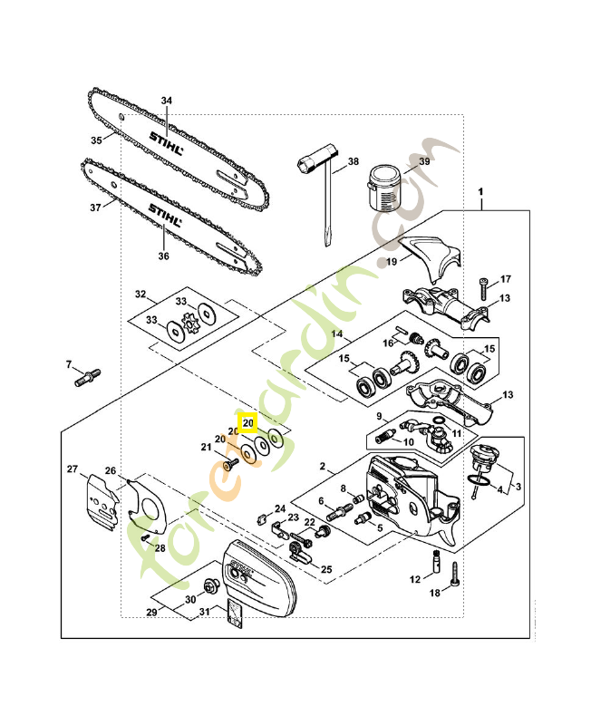 Rondelle Belleville 9485-648-1694. Pièce de rechange Sithl / Vicking