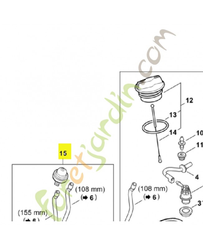 Pompe a carburant 4148-350-6200. Pièce de rechange Sithl 