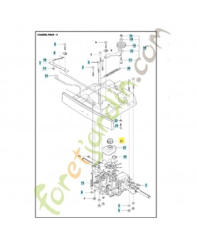 Bouchon de réservoir 590324701. Pièce détachée Husqvarna