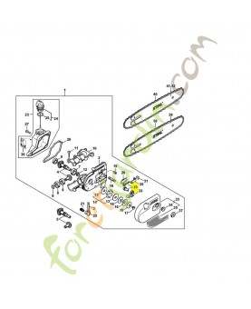 Jeu de pignon droit 1129-007-1000. Pièce détachée Stihl / Vicking