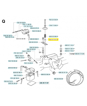 Pièce d'espacement 506909901. Pièce de rechange Husqvarna