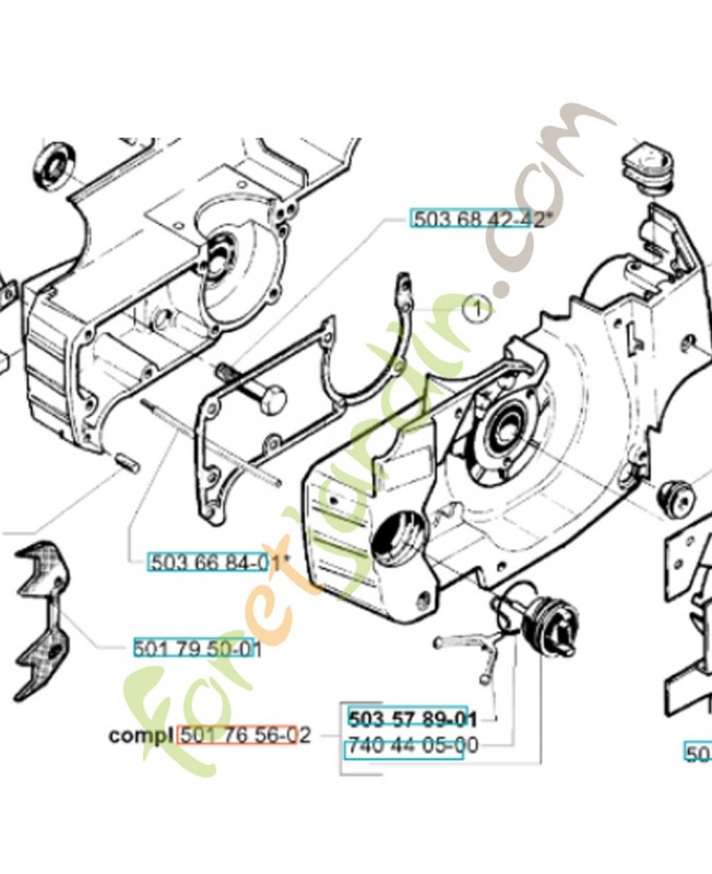 Bouchon huile 501765602. Pièce de rechange Husqvarna