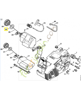 Joint bouchon huile 0000-359-1201. Pièce de rechange Sithl / Vicking