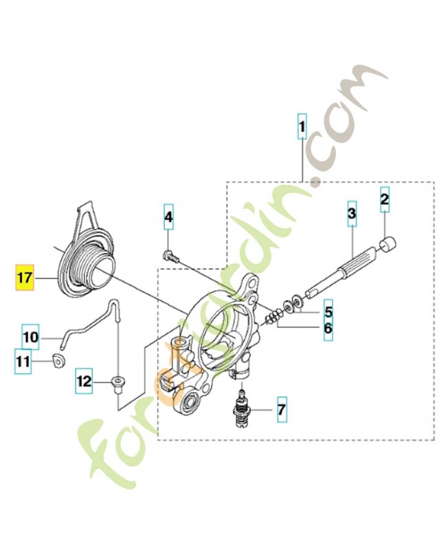 Pignon de pompe 582270106. Pièce détachée Husqvarna