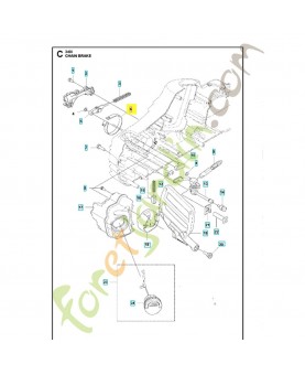 BANDE DE FREIN 585590301. Pièce détachée Husqvarna