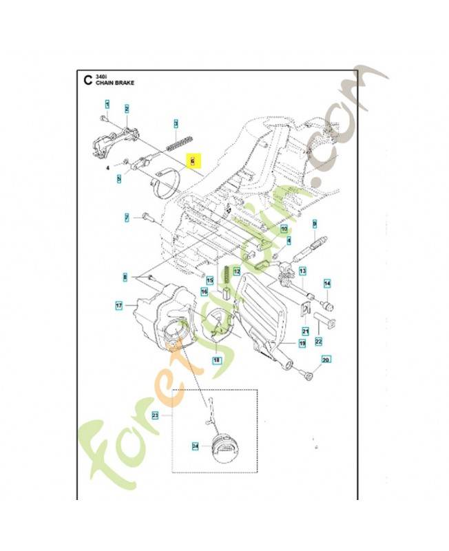 BANDE DE FREIN 585590301. Pièce détachée Husqvarna