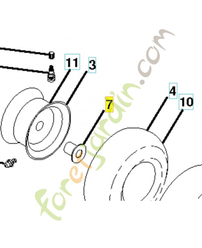 Palier 532009040- Pièce de détachée Husqvarna