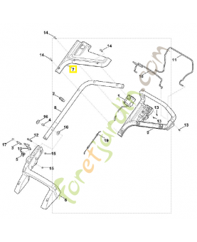 Recouvrement 6358-706-0740. Pièce détachée Stihl / Vicking