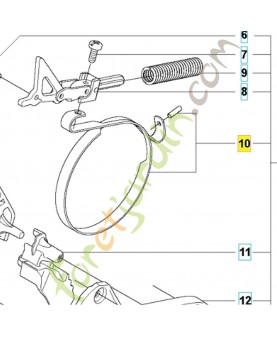 BANDE DE FREIN COMPLÈTE