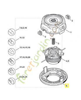 Partie inferieure 4002-713-9706. Pièce détachée Stihl