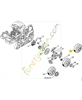 Pignon  1143-640-2002 stihl