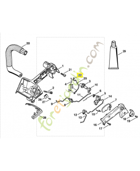 Ressort connexion 1129-440-4000. Pièce de rechange Sithl