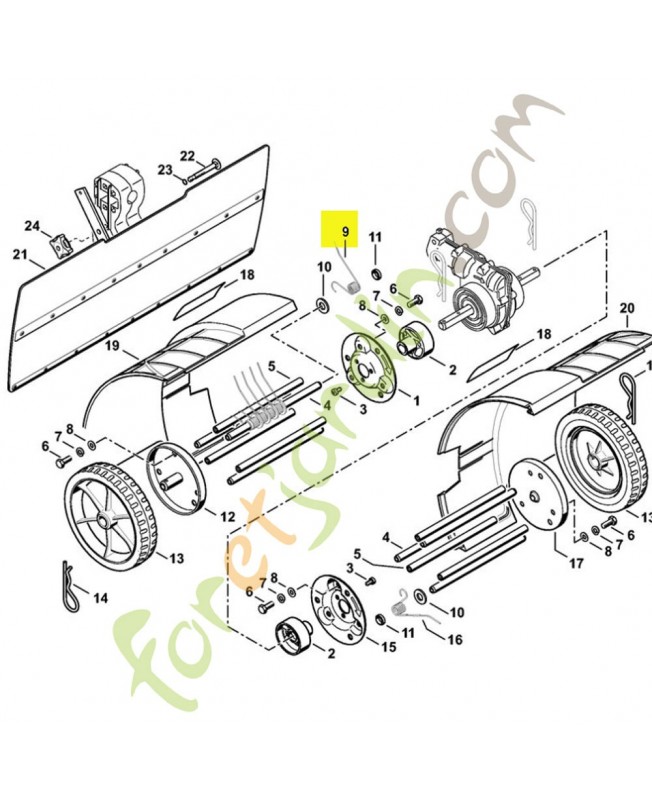 Dent ressort droit référence 4601-744-1100