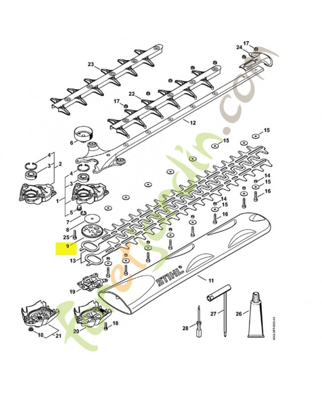 Pignon 4242-640-7504 4242-640-7507 stihl