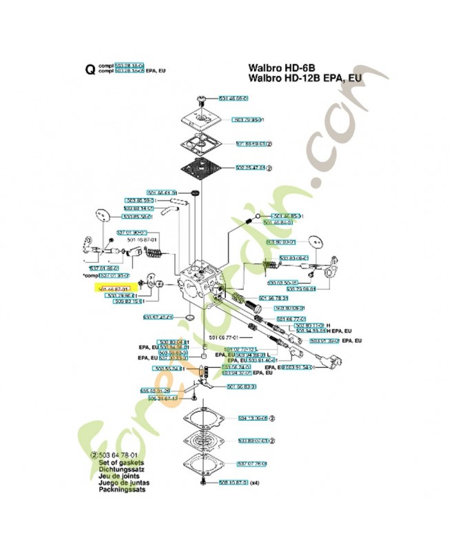 Vis 501468701. Pièce de rechange Husqvarna