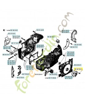 Vis 501497601. Pièce de rechange Husqvarna
