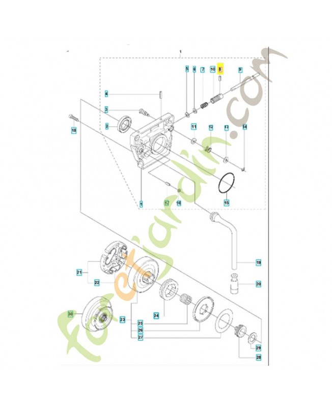 Vis 501513301. Pièce de rechange Husqvarna Vis 501513301. Pièce de rechange Husqvarna
