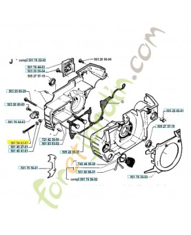 Vis 501546301. Pièce de rechange Husqvarna