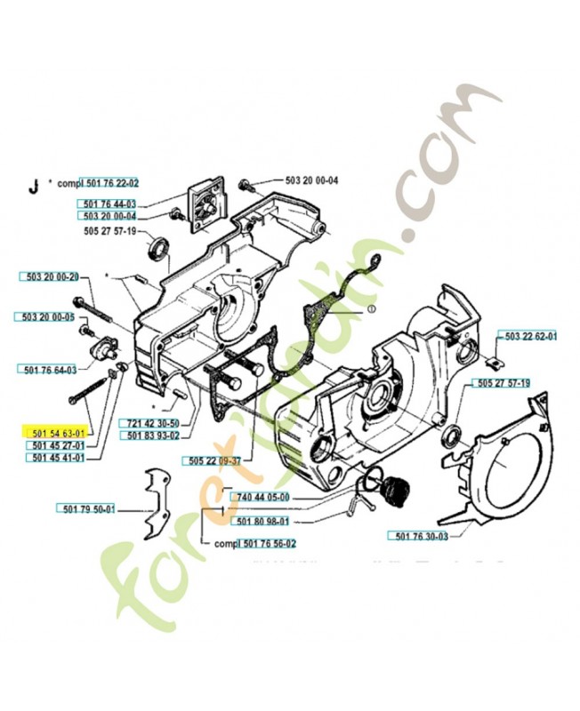 Vis 501546301. Pièce de rechange Husqvarna