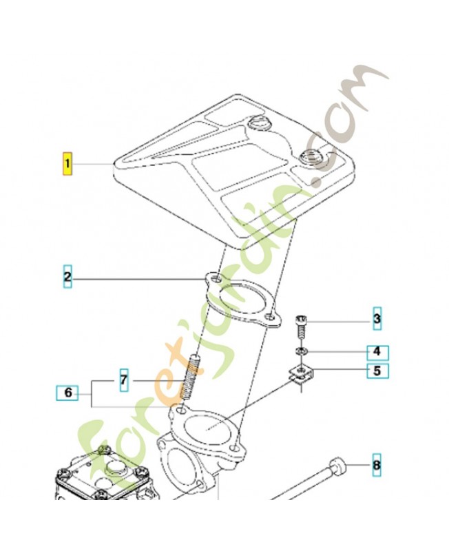 Filtre a air 501807105. Pièce de rechange Husqvarna 