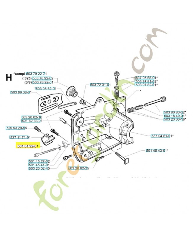 Vis référence 501819201