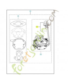 Poire d'amorçage 545008030. Pièce de rechange Husqvarna