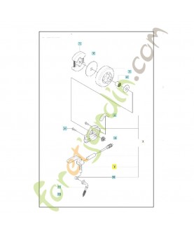 Durite tronçonneuse 545227501. Pièce de rechange Husqvarna