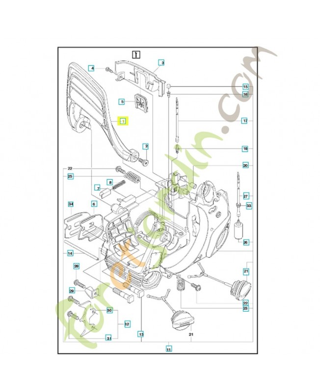 Protège main 577611901. Pièce de rechange Husqvarna