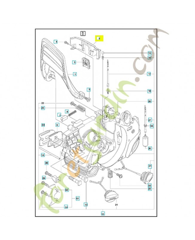 support 545061201. Pièce de rechange Husqvarna 