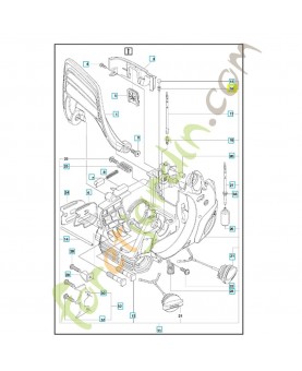 Durite d'essence 580727101. Pièce de rechange Husqvarna