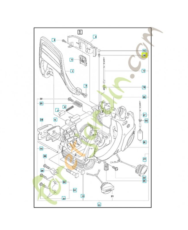 Durite d'essence 580727101. Pièce de rechange Husqvarna