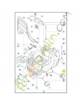 Bouchon de réservoir complet 544111203. Pièce détachée Husqvarna