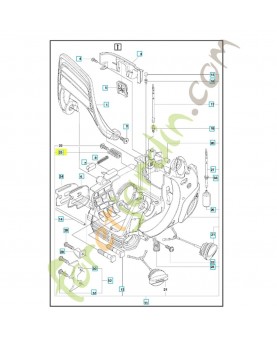 Amortisseur arrière 545063101. Pièce de rechange Husqvarna