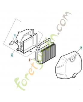 filtre à air husqvarna réf : 531029501