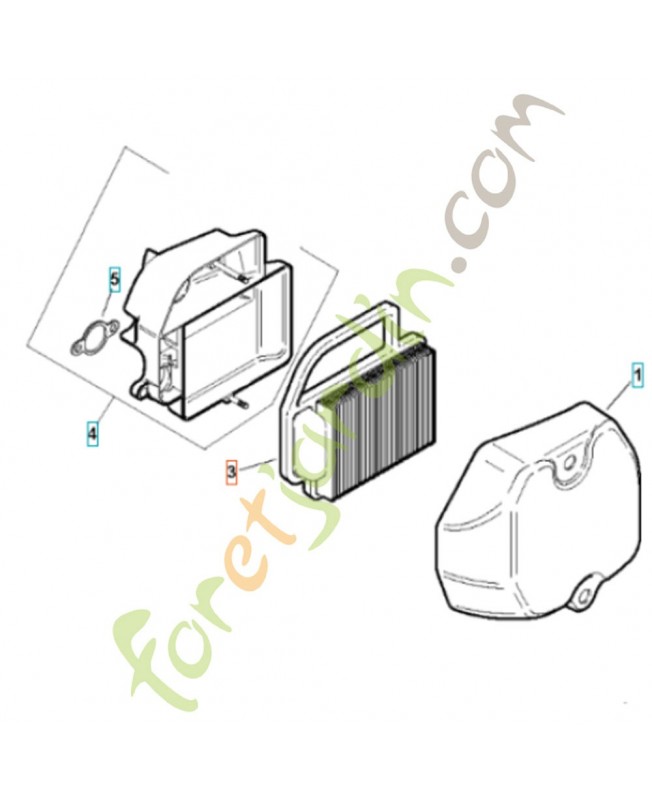 filtre à air husqvarna réf : 531029501