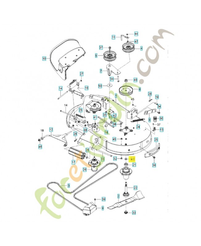 Rondelle de palier lame 532187690. Pièce de rechange Husqvarna
