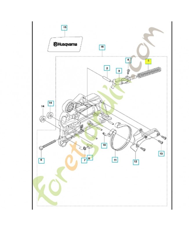 Ressort de compression 530016415. Pièce de rechange Husqvarna Ressort de compression 530016415. Pièce de rechange Husqvarna