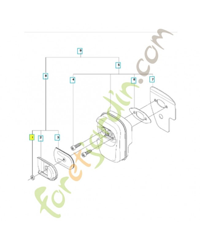 Écrou 574266401. Pièce de rechange Husqvarna  Écrou 574266401. Pièce de rechange Husqvarna