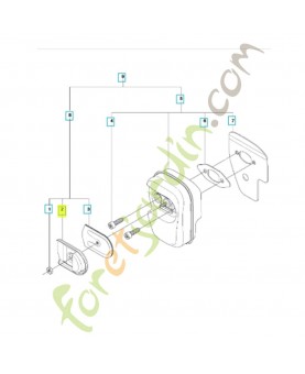 Support 545076901. Pièce de rechange Husqvarna 