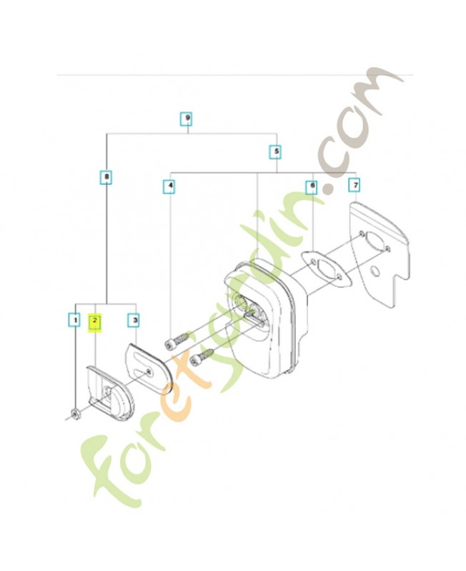Support 545076901. Pièce de rechange Husqvarna 