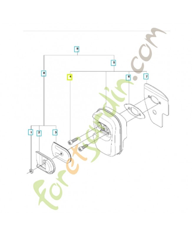Boulon 530016338. Pièce de rechange Husqvarna