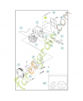 Filtre a air 545061801. Pièce de rechange Husqvarna