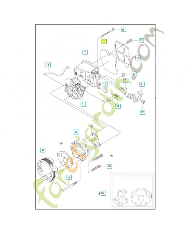 Filtre a air 545061801. Pièce de rechange Husqvarna