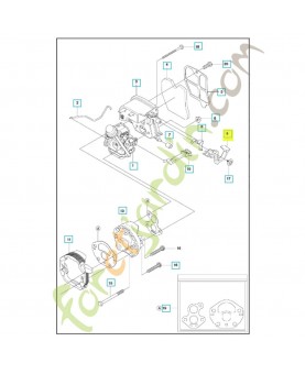 Levier de commande 545061701 husqvarna