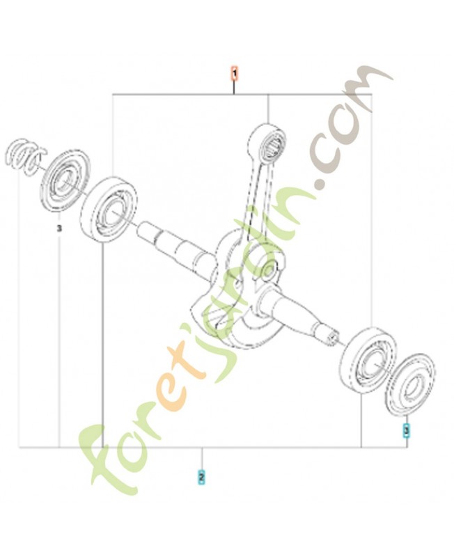 Vilebrequin complet 588619601