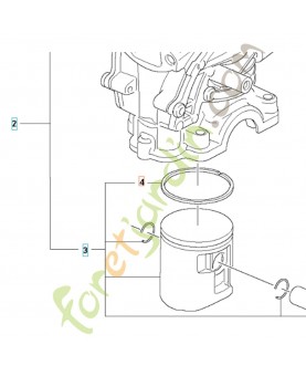 Segment de piston 585040601