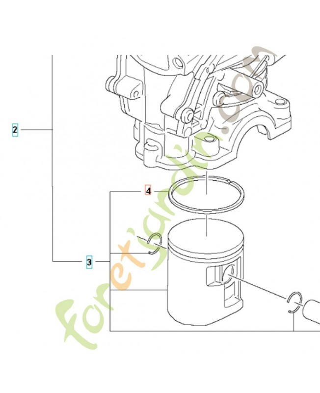 Segment de piston 585040601